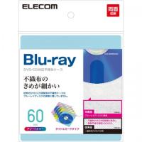 ELECOM CCD-NIWB60ASO 不織布ケース/Blu-ray対応/両面収納/タイトルカード付/30枚入/60枚収納/5色アソート | IS-LINK