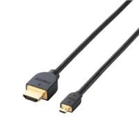 ELECOM CAC-HD14EU15BK HDMI-Microケーブル/イーサネット対応/1.5m/ブラック | IS-LINK