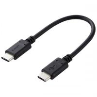 ELECOM MPA-CC01PNBK スマートフォン・タブレット用USBケーブル/USB(C-C)/スタンダード/Power Delivery対応/認証品/0.1m/ブラック | IS-LINK