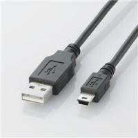 ELECOM U2C-M15BK USB2.0ケーブル A-miniBタイプ/1.5m(ブラック) | IS-LINK