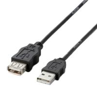 ELECOM USB-ECOEA20 EU RoHS指令準拠USB延長ケーブル 2.0m(ブラック) | IS-LINK