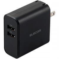 ELECOM MPA-ACU05BK スマートフォン・タブレット用AC充電器/4.8A出力/USB-Aメス2ポート/おまかせ充電搭載/ブラック | IS-LINK