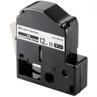 ELECOM CTC-KSS12K テプラPRO用互換テープ/白/黒文字/8m/12mm幅 | IS-LINK