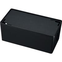 サンワサプライ CB-BOXP2BKN2 ケーブル＆タップ収納ボックス（Mサイズ・ブラック） | IS-LINK