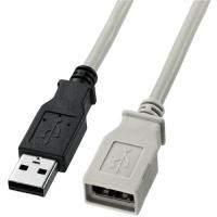 サンワサプライ KU-EN2K USB延長ケーブル（ライトグレー・2m） | IS-LINK