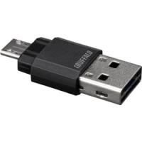 BUFFALO BSCRUM04BK スマートフォン/タブレット/PC対応 microSD専用カードリーダー/ライター ブラック | IS-LINK