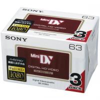 Sony 3DVM63HD ミニDVカセット デジタルHD対応 63分 ICメモリーなし 3巻パック | IS-LINK