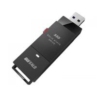 BUFFALO SSD-PUTVB500U3-B 抗ウイルス・抗菌ポータブルSSD USB3.2(Gen1) Type-A スティック型 500GB ブラック | IS-LINK
