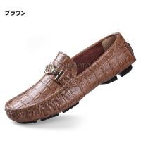未使用級✨ヴェルサーチ　モック　クロコ型押し　メデューサ　ドライビングローファー 4aaae2630f4eb03cabb09621d61a8f