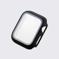 ELECOM アップルウォッチ Apple Watch ケース フルカバー SE 6 5 4 (44mm) ガラス ブラック AW-40CSPCGBK | スマホケース・ウォッチベルトのCASE CAMP