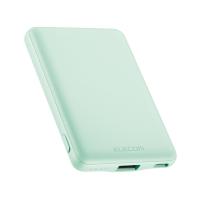 ELECOM（エレコム） モバイルバッテリー 5000mAh 12W 入力（Type-C×1） 出力（Type-C×1、USB-A×1） PSE認証 おまかせ充電対応 コンパクト DE-C37-5000GN | スマホケース・ウォッチベルトのCASE CAMP