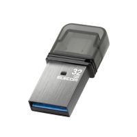 ELECOM（エレコム） USBメモリ 32GB USB3.2（Gen1）/3.1（Gen1）/3.0/2.0 2in1 【 Type-C / USB A 】 キャップ式 読込最大200MB/s シルバー MF-CAU32032GSV | スマホケース・ウォッチベルトのCASE CAMP