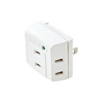 ELECOM（エレコム） 雷ガード 電源タップ トリプルタップ ３個口 ホワイト白 T-KTR01WH | スマホケース・ウォッチベルトのCASE CAMP
