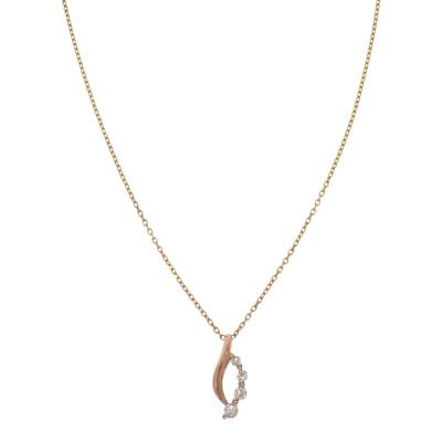 STAR JEWELRY K18 一粒ダイヤ ネックレス スネークチェーン 一粒ダイヤ 
