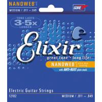 Elixir / NANOWEB with ANTI-RUST #12102 Medium 11-49 エレキギター弦 ナノウェブ エリクサー(渋谷店) | イシバシ楽器 17ショップス