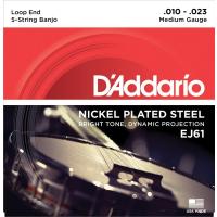 D’Addario / Banjo Nickel EJ61 (J61) Medium 10-23 5-Strings ダダリオ バンジョー弦 | イシバシ楽器