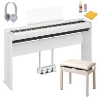 YAMAHA ヤマハ / P-225WH (専用スタンド+ペダルユニット ヘッドホン(HPH-50) 高低自在椅子セット) 電子ピアノ (お手入れセットプレゼント)(納期/7月以降) | イシバシ楽器