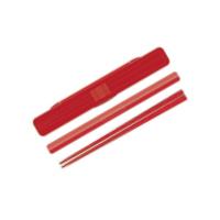 スケ633560  【送料無料】【オリジナル】抗菌音の鳴らない箸と箸箱セット【チェリーレッド】【ネイチャーカラー】【おはし】【箸】【ハシ】【食器】【食事】【… | いしだ屋