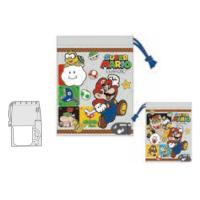 スケ622342  【スーパーマリオ】【MARIO】コップ袋【23】【マリオ】【ルイージ】【ゲーム】【任天堂】【巾着】【袋】【入れ物】【学校】【保育園】【幼稚園】… | いしだ屋