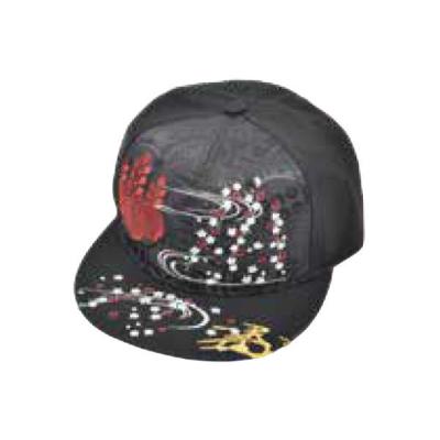 オオH28-BSF02 【送料無料】【Ripple】武将刺繍フラットキャップ【秀吉