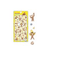 カミ306923 おさるのジョージ　プチドロップステッカージョージ　ひとまねこざる　Curious George　絵本　アニメ　キャラクター　ステッカ