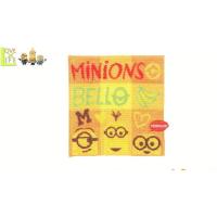 WM4805009400【ミニオンズ】ミニタオル【チェックオレンジ】【グッズ】【Minions】【キャラ】【映画】【ユニバーサル】【アニメ】【タオル】 | いしだ屋