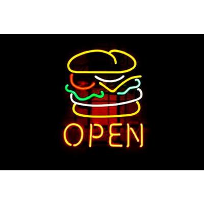 オーダーメイド　バーガーデザイン　ネオンサインLED看板　オリジナル　ネオン管 オーダーメイド バーガーデザイン ネオンサイン LED看板 オリジナル