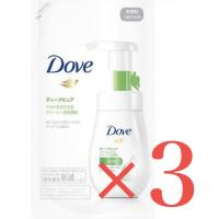 【即発送】【3個セット】ダヴ　ディープピュア　クリーミー泡洗顔料 つめかえ用140ｍｌ | 迅速発送アイルズストアオンライン 適格請求書対応