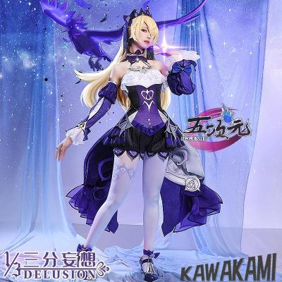 ꒰ 原神 フィッシュル コスプレ ウィッグ 衣装 シューズ フルセット ꒱ 原神 コスプレ フィッシュル フルセット 靴付き S ウィッグ付き