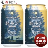 ビール 長野県 THE軽井沢ビール プレミアムダーク プレミアムシリーズ(麦芽 100%) 缶350ml クラフトビール 48本(2ケース) お酒 浅間高原ビール 父の日 ギフト | 逸酒創伝 弐号店