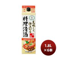 月桂冠 美味しく仕上がる料理清酒パック 1800ml 1.8L 6本 1ケース | 逸酒創伝