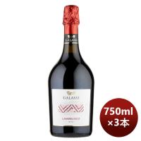 イタリア 赤ワイン スパークリング ガラッシ・ランブルスコ・セッコ 750ml 3本 のし・ギフト・サンプル各種対応不可 | 逸酒創伝