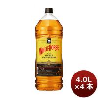 ウイスキー ホワイトホース ファインオールド 4L × 4本 / 1ケース 4000ml ４Ｌ ペット ギフト 父親 誕生日 プレゼント | 逸酒創伝
