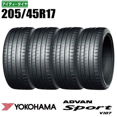 YOKOHAMA ADVAN 205/45R17 夏タイヤ　2022年製　17インチ ADVAN 【新品】シエンタ 2022- 夏タイヤ ホイール4本セット 205/45R17