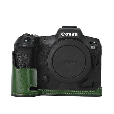 Canon - Canon eos R5 皮カバー　ブラックグリーン r5 eos（カメラケース）｜カメラアクセサリー｜カメラ | 家電 の