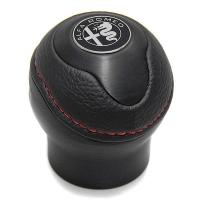 BLACK社製　Alfa Romeo シフトノブ アルファロメオ（ALFA ROMEO） BLACK社製アルミ&レザーシフトノブ