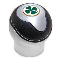 アルファロメオ（ALFA ROMEO） BLACK社製アルミ&レザーシフトノブ