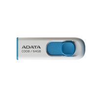 ADATA C008 キャップレス・スライド式 USB フラッシュ ドライブ 64GB USB2.0 ブルー｜AC008-64G-RWE | shopooo by GMO