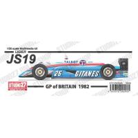 1/20 JS19 British GP 1982STUDIO27 【Multimedia Kit】 | shopooo by GMO