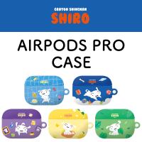 クレヨンしんちゃん CRAYONSHINCHAN シロ AIRPODS PRO CASE エアポッズプロ イヤホン ワイヤレス スマホアクセサリー カラビナ ハード 透明ケース | ITフレンズ