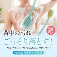 ●最大15％OFFクーポン● せなピカ ボディブラシ 背中ニキビ 対策 背中洗い ロング 柔らかい 極細毛 背中ケア お風呂グッズ | イザヴェル公式店 スキンケアとお悩み解決雑貨