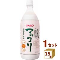 JINRO 眞露 マッコリ ペット 韓国 1L 1000ml×1ケース(15本) | イズミックワールド