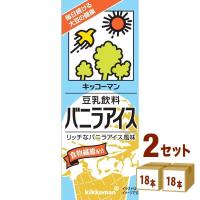 キッコーマン 豆乳飲料 バニラアイス 200ml 2ケース (36本) | イズミックワールド