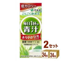 伊藤園 ごくごく飲める 毎日1杯の青汁 まろやか豆乳ミックス 紙パック 200ml 2ケース(48本) | イズミックワールド