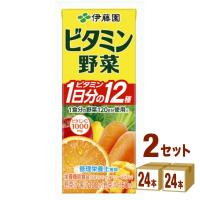 伊藤園 ビタミン野菜 紙パック 200ml 2ケース (48本) | イズミックワールド