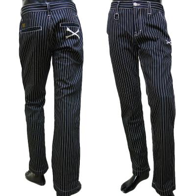 ハーレー　vanson ストライプパンツ サイズ34 囚人 楽天市場】バンソン 囚人パンツの通販