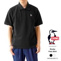 チャムス ポロシャツ メンズ CHUMS Booby Polo Shirt ブービーポロシャツ レギュラーカラー 半袖 鹿の子 コットン ワンポイント CH02-1190 | J-piaplus