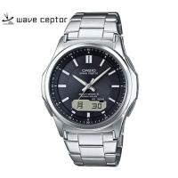 CASIO wave ceptor WVA-M630D-1AJF カシオ　ウェーブ セプター 腕時計 メンズ ソーラー電波 シルバー ブラック文字盤 | DECORbySEKINE