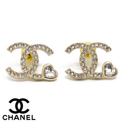 レア!シャネル CHANEL ハート型 ぶら下がりピアス 片耳 chanel ピアス ハート（ピアス）｜レディースアクセサリー