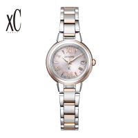 CITIZEN XC ES9434-53W シチズン クロスシー basic collection ベーシックコレクション 腕時計 レディース 女性用 電波時計 ソーラー シルバー×ピンクゴールド | DECORbySEKINE